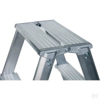 Stehleiter aluminium, 5 Stufen, beidseitig begehbar 3