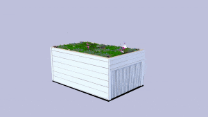 AM Robots Mähroboter-Garage "2-in-1 Flower Pot&quo