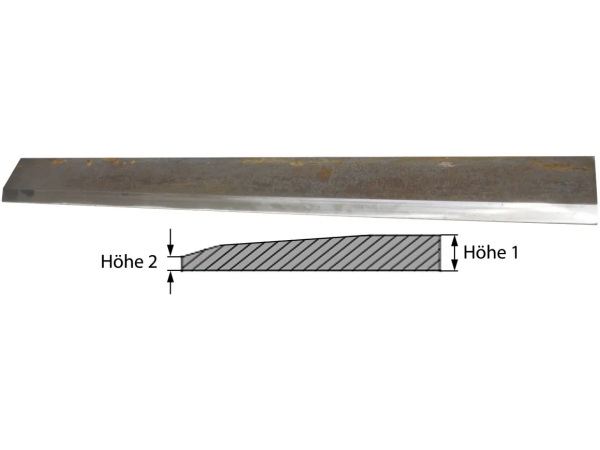 Schürfschiene 200x25x3000 Hardox 18100262