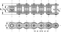 Rollenkette ASA 40