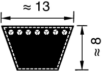 Keilriemen A39 13x1000 Optibelt