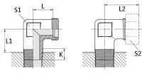 Winkel-Einschraubverschraubung  6LL R18