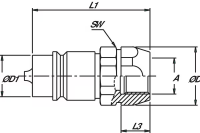 Hydraulikstecker IG 3/8"