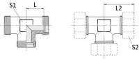 T-Verschraubung 15L 22*1,5