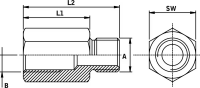 Reduzierverschraubung R1/4AG R1/8IG