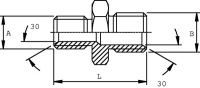 Reduzierverschraubung 1/4x3/8 BSP