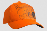 Husqvarna Xplorer Basecap mit Sägenmotiv, orange