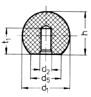 Kugelknopf M10x40