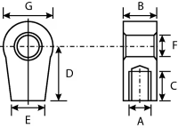 Anschlussauge M10