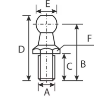 Kugelzapfen M10