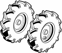 agria Triebräder 3.50-6 AS (Paar) für...