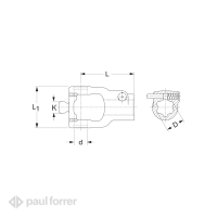 Walterscheid Aufsteckgabel 35.10.10 1 3/8"6N WW...