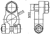 Batterieklemme mit M10-Schraube 2
