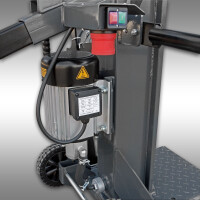Jansen Holzspalter TS-12E, 12t mit Stammheber, Elektromotor 