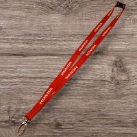 Honda Schlüsselband mit Logo, rot/wei&sz
