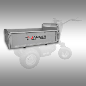 Jansen Flachmulde für Elektrodumper MSK-500, Schubkarre