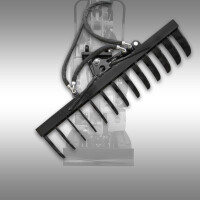 Jansen Hydraulisch schwenkbarer Rechen für Minibagger M