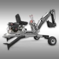 Jansen MB-360° Benzin Schreitbagger inkl. 20cm Löff