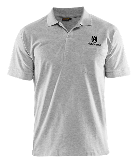 Husqvarna Poloshirt Herren, graumeliert, Gr. S