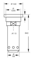 Flüssigdüngerdüse PVC 1,2-1,5-1,8 3