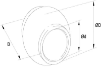 Walterscheid Oberlenkerkugel Kat.2/2 Ø25,4/50x51mm...