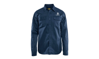 Husqvarna Langarmhemd Twill, Unisex, marine, Gr. S