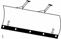 agria Schneepflug für Kehrmaschine 7100