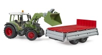 Bruder Fendt Vario 211 mit Frontlader und Bordwandanhän
