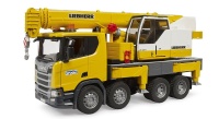 Bruder Scania Super 560R Liebherr Kran-LKW mit Light & S