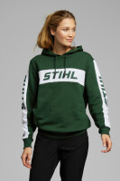 STIHL Hoodie Gr. XS COLORBLOCK SLEEVE Grün