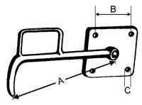 Bügelverschluß links