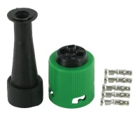 Bajonettstecker 5-polig gr&uuml;n links