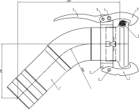 KKM 5" mit Tülle 5"+ Bogen 45°