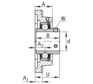 FAG Flanschlager UCF206 30x108