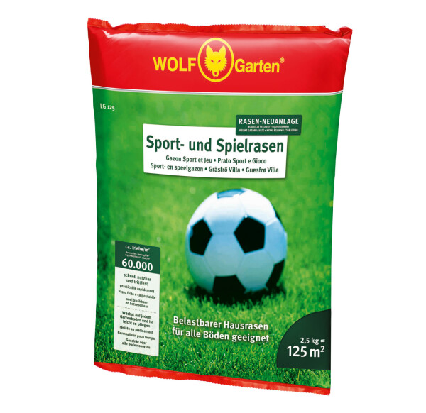 WOLF-Garten Sport- und Spielrasen LG 125, 2,5 kg