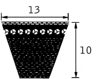 Keilriemen gezahnt La 13x918
