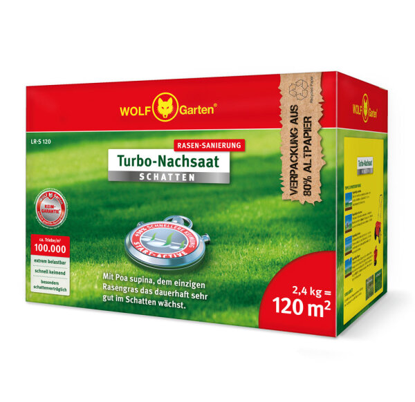 WOLF-Garten "Turbo - Nachsaat" Schatten LR-S 120, 2,4 kg