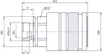 Hydraulikmuffe M 18*1,5 Festhälfte 12L 3