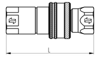 Kupplungsstecker 1/4" BSP IG 3