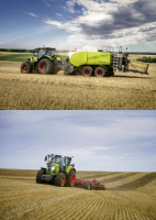 Claas Axion 800 + Quadrant