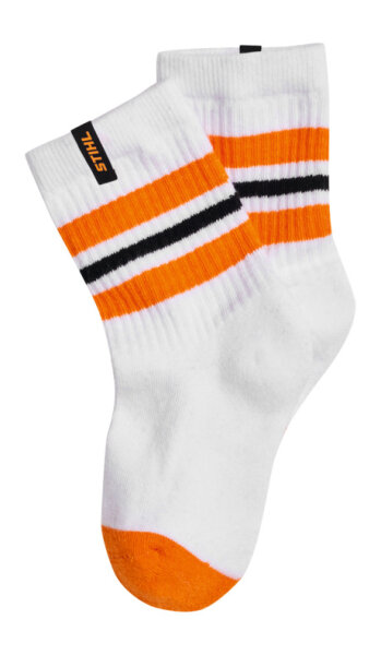 STIHL Kindersocken Gr. 34-36 3er Set STRIPES Schwarz / Weiß/ Grau