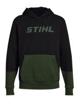 STIHL Hoodie Gr. S COLORBLOCK POCKET Grün