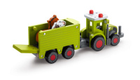Claas Spielzeug-Traktor AXION 870 + Viehanhänger + Kuh 