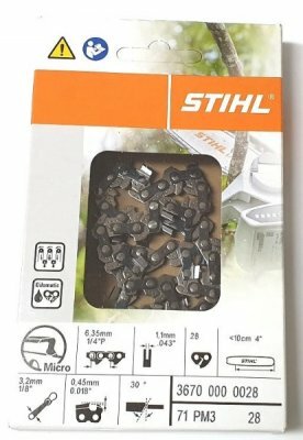 STIHL Sägekette 1/4" P Picco Micro 3 (PM3), 1,1 mm, 10cm