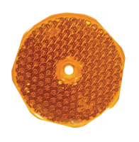 Rückstrahler gelb 80 mm rund schrau gallery