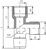 T-Stück 2x AG, 1x IG 1/4&qu gallery 15_2nd