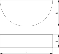 Halbmondkeil 5x7,5x18,57 3