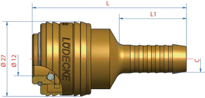 Verschlußkupplung 6mm