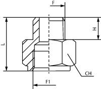 Reduzierung AG 1/4"- IG 1/2" 3