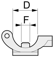 Düsenhalter für 1/2 Rohr